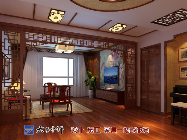 新古典風(fēng)格客廳裝修 新中式設(shè)計(jì)古典家裝 原木格調(diào)營造的自然生活